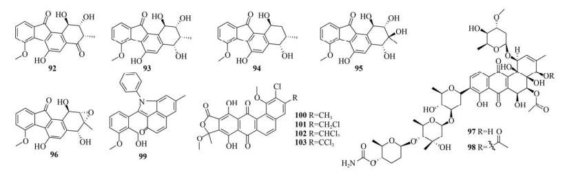 新型angucycline/angucyclinone类天然产物的研究进展(2010–2020)